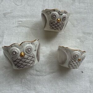 Anthropologie owl nesting measuring cups